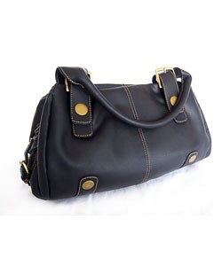 Perlina Black Shopper Bag