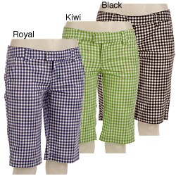 BB Dakota Women's Checkered Plaid Short
