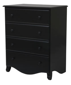 Emi Ebony 4-drawer Dresser
