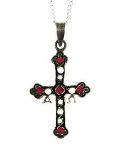 Sterling Silver Antique Cross Necklace