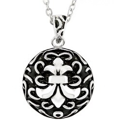 Silvertone Designer Inspired Pendant