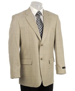 Famous NY Maker Men's Sage Herringbone Blazer