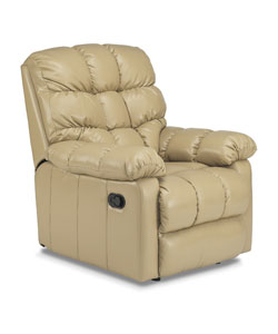 Taupe Leather Wall Hugger Recliner Theater Chair