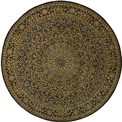 Persian Court Timeless Black Rug (8' Round)