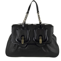 Fendi Large Leather 'B.Fendi' Buckle Bag