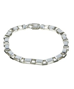 Sterling Silver 8-inch Venetian Box Bracelet