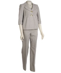 Liz Claiborne Women's 2-piece Seersucker Pant Suit