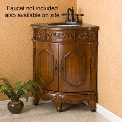 Sedgefield Walnut Corner Bathroom Vanity