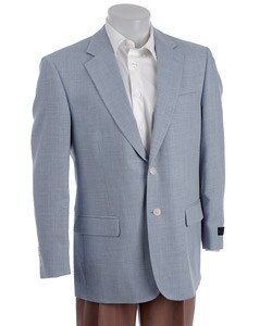 Bill Blass Men's Blue Performance Linen Sportcoat