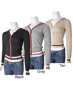 End on End Junior's Knit Jersey Hoodie Jacket