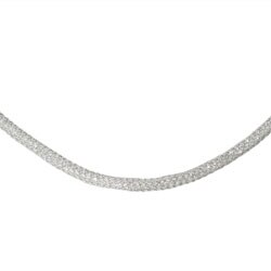 Charles Winston Clear Cubic Zirconia Mesh Necklace