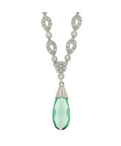 Charles Winston Cubic Zirconia Dangle Necklace