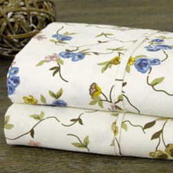 Floral Print 350 Thread Count Sheet Set