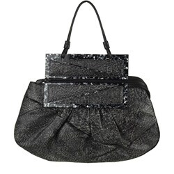 Fendi Grey/ Black Feathered Leather 'To You' Bag