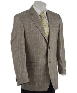 Michael Kors Men's Tan Glen Plaid Sportcoat