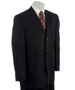Sean John Men's Navy Stripe 3-button Suit