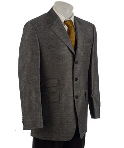 Sean John Men's Charcoal Linen Sportcoat