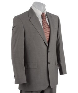 Izod Men's Taupe Stripe 2-button Suit