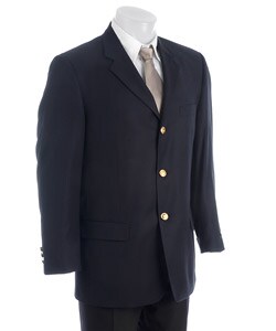 Lyle & Scott Men's Navy Dive Weave Wool Blazer