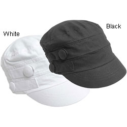 Adi Designs Cotton Canvas Fashion Military Cap