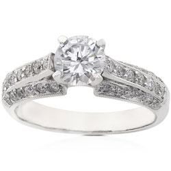 18k Gold 4/5ct TDW Diamond Engagement Ring (H-I, SI-I1)