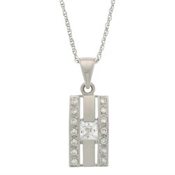 Charles Winston Clear Cubic Zirconia Necklace