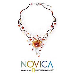 Gemstone 'Fire Flower' Choker (Thailand)