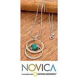 Chrysocolla 'Cuddle Me Green' Necklace (Peru)