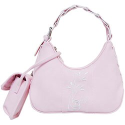 Mudd Pink Embroidered Handbag