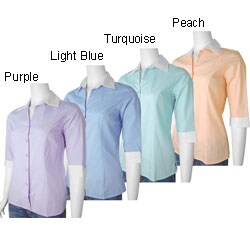 Harve Benard Contrasting Women's Dress Shirt