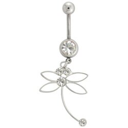 Dangling Dragonfly Curved Barbell