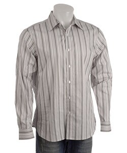 Michael Kors Bellagio Grey Stripe Sports Shirt
