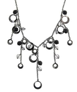 1928 Baubles Hematitetone Jet and Grey Accents Necklace