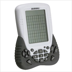 Portable Electronic Sudoku Handheld Game - Grey Handle