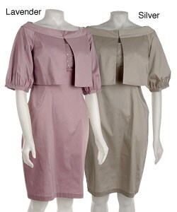 Ellen Tracy Women's Taffeta 2-Piece Dress