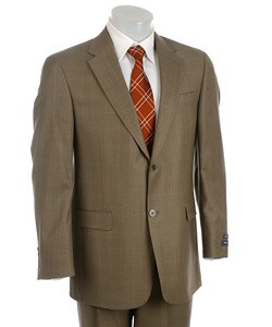 Austin Reed London Olive Glen Plaid Wool Suit