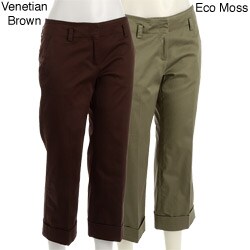 August Silk Women's Wide Cuff Cropped Pants