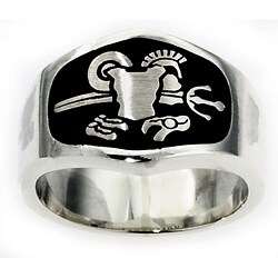 Sterling Silver 'Armor of God' Ring (Pack of 3)