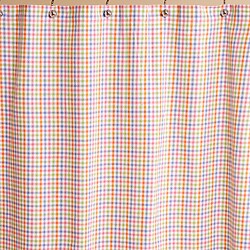 Candy Check Cotton Shower Curtain
