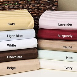 Egyptian Cotton 600 Thread Count Striped Pillowcase Set