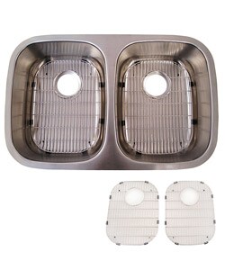 A.H. Undermount Twin Basin Kitchen Sink Kit