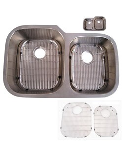 A.H. Undermount Large and Medium Kitchen Sink Kit