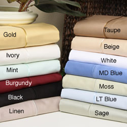 Egyptian Cotton 600 Thread Count Solid Color Pillowcase Set