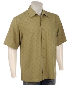 Toscano Men's 'Edison' Silk Triangle Print Shirt