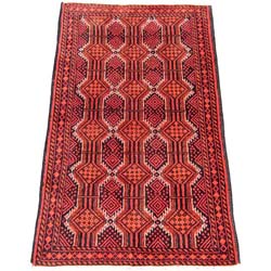 Persian Balouchi Hand-knotted Red Rug (3' x 5'6)