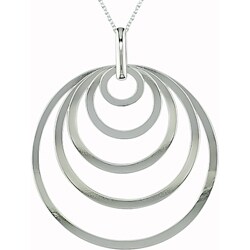 Sterling Silver 5-circle Necklace