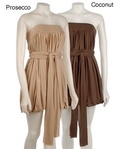Laundry by Design Women's Ruched Rolled Hem Dress