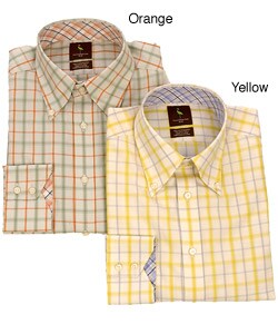 Tailorbyrd Men's Box Plaid Woven Dress Shirt