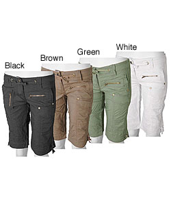 Ci Sono by Adi Junior's Zippered Bermuda Shorts