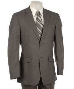 Kenneth Cole Reaction Men's Grey/ Blue Wool Suit